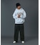 EMBOSSED DENIM PANTS