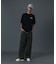 EMBOSSED DENIM PANTS