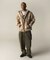 EMBOSSED DENIM PANTS