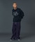 EMBOSSED DENIM PANTS