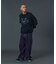 EMBOSSED DENIM PANTS