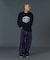 EMBOSSED DENIM PANTS