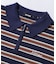 STRIPED KNIT POLO SHIRT