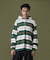STRIPE HOODED L/S SHIRT