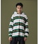STRIPE HOODED L/S SHIRT