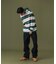 STRIPE HOODED L/S SHIRT