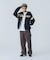 LINE ZIP UP HOODED SWEATSHIRT