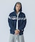 LINE ZIP UP HOODED SWEATSHIRT