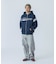 LINE ZIP UP HOODED SWEATSHIRT
