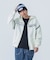 LINE ZIP UP HOODED SWEATSHIRT