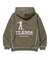 CONTRAST STITCH PULLOVER HOODED SWEATSHIRT