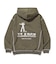 CONTRAST STITCH PULLOVER HOODED SWEATSHIRT