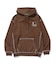 CONTRAST STITCH PULLOVER HOODED SWEATSHIRT