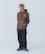 CONTRAST STITCH PULLOVER HOODED SWEATSHIRT