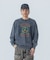 OVERDYED CREST CREWNECK SWEATSHIRT