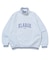 STRIPED RIB HALF ZIP SWEATSHIRT