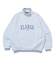 STRIPED RIB HALF ZIP SWEATSHIRT