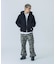EMBOSSED OLD ENGLISH HOODED WORK JACKET