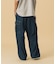 COLOR STITCHED DENIM CARGO PANTS