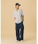 COLOR STITCHED DENIM CARGO PANTS