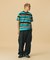 COLOR STITCHED DENIM CARGO PANTS