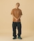 COLOR STITCHED DENIM CARGO PANTS