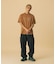 COLOR STITCHED DENIM CARGO PANTS