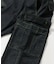 COLOR STITCHED DENIM CARGO PANTS