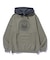 PATTERN BLOCKED HOODED SWEATSHIRT