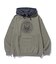 PATTERN BLOCKED HOODED SWEATSHIRT