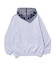 PATTERN BLOCKED HOODED SWEATSHIRT