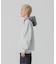 PATTERN BLOCKED HOODED SWEATSHIRT