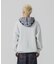 PATTERN BLOCKED HOODED SWEATSHIRT