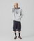 PATTERN BLOCKED HOODED SWEATSHIRT