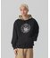 PATTERN BLOCKED HOODED SWEATSHIRT