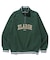 STRIPED RIB HALF ZIP SWEATSHIRT