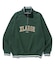 STRIPED RIB HALF ZIP SWEATSHIRT