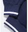 STRIPED RIB HALF ZIP SWEATSHIRT