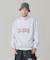 STRIPED RIB HALF ZIP SWEATSHIRT