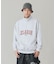 STRIPED RIB HALF ZIP SWEATSHIRT