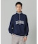 STRIPED RIB HALF ZIP SWEATSHIRT