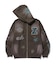 MULTI LOGO ZIP UP HOODED SWEATSHIRT