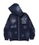 MULTI LOGO ZIP UP HOODED SWEATSHIRT
