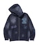 MULTI LOGO ZIP UP HOODED SWEATSHIRT