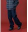 PANELED DENIM PANTS