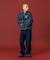 PANELED DENIM PANTS