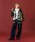 PANELED DENIM PANTS