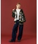 PANELED DENIM PANTS