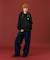 PANELED DENIM PANTS