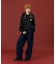 PANELED DENIM PANTS
